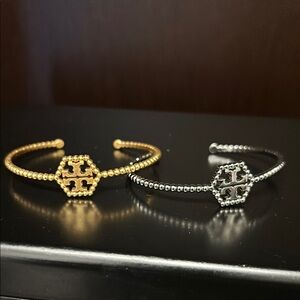Tory Burch Gold and Silver Bracelets